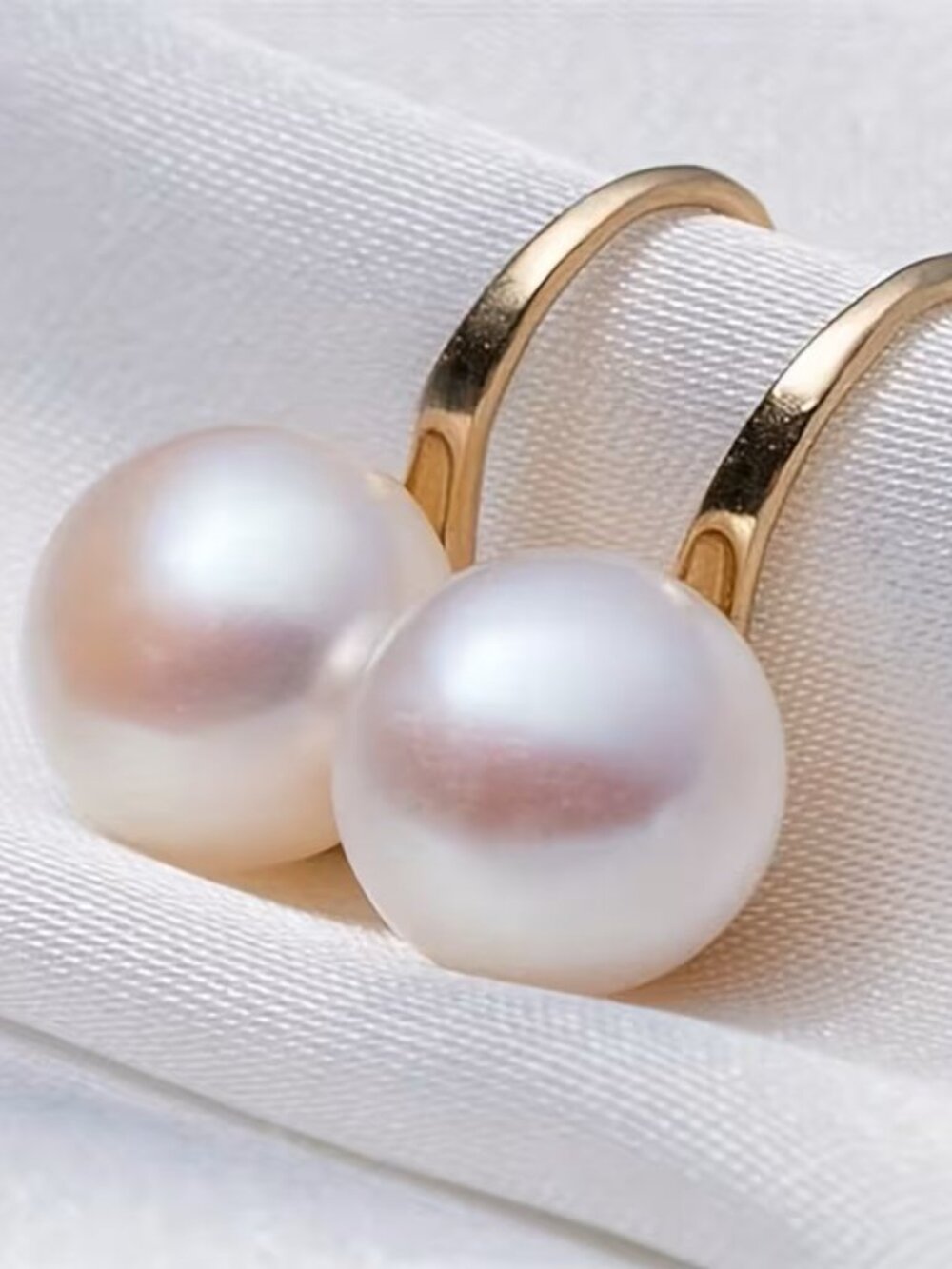 Gold or Silver spoon shaped dangle drop earrings feature imitation pearls Z55